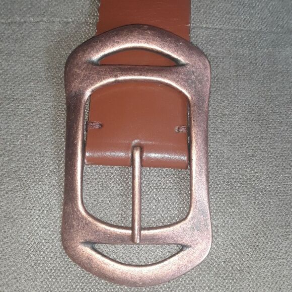 STEVE MADDEN copper buckle Studded Leather Belt Sm - Picture 6 of 9